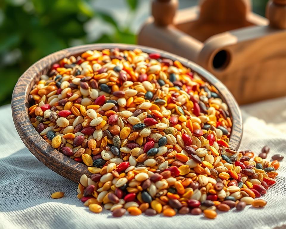 Exotic bird seed mix