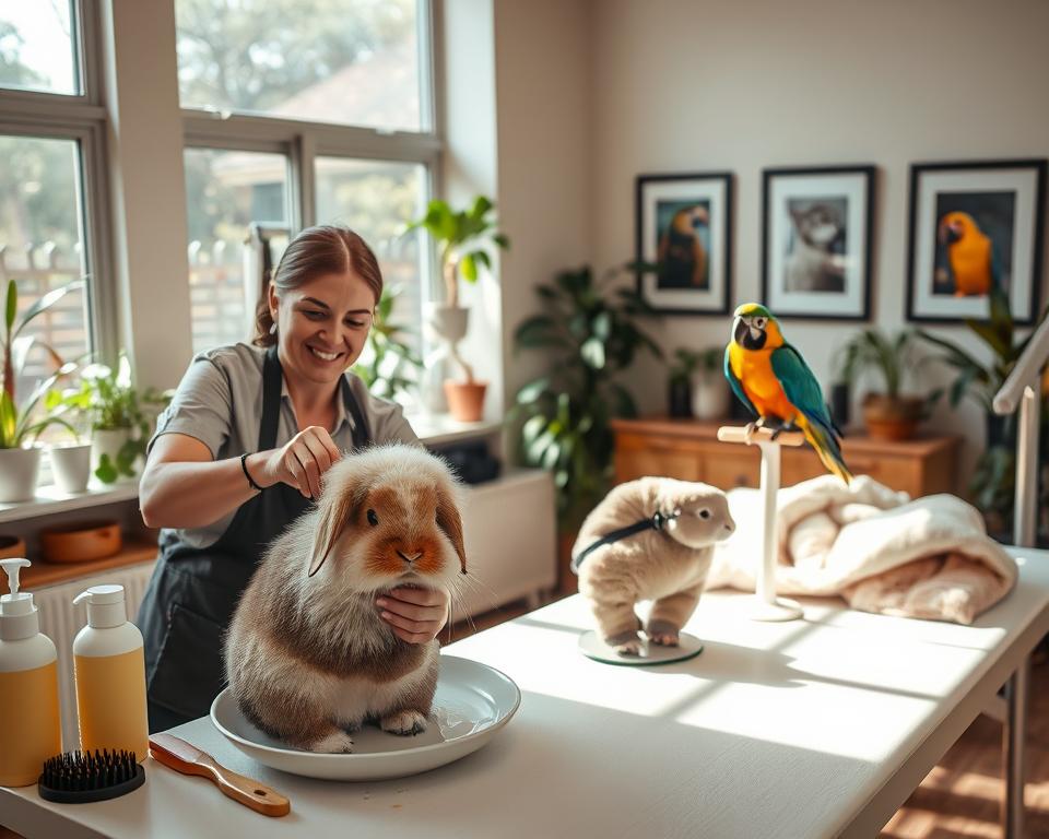 Grooming exotic mammals