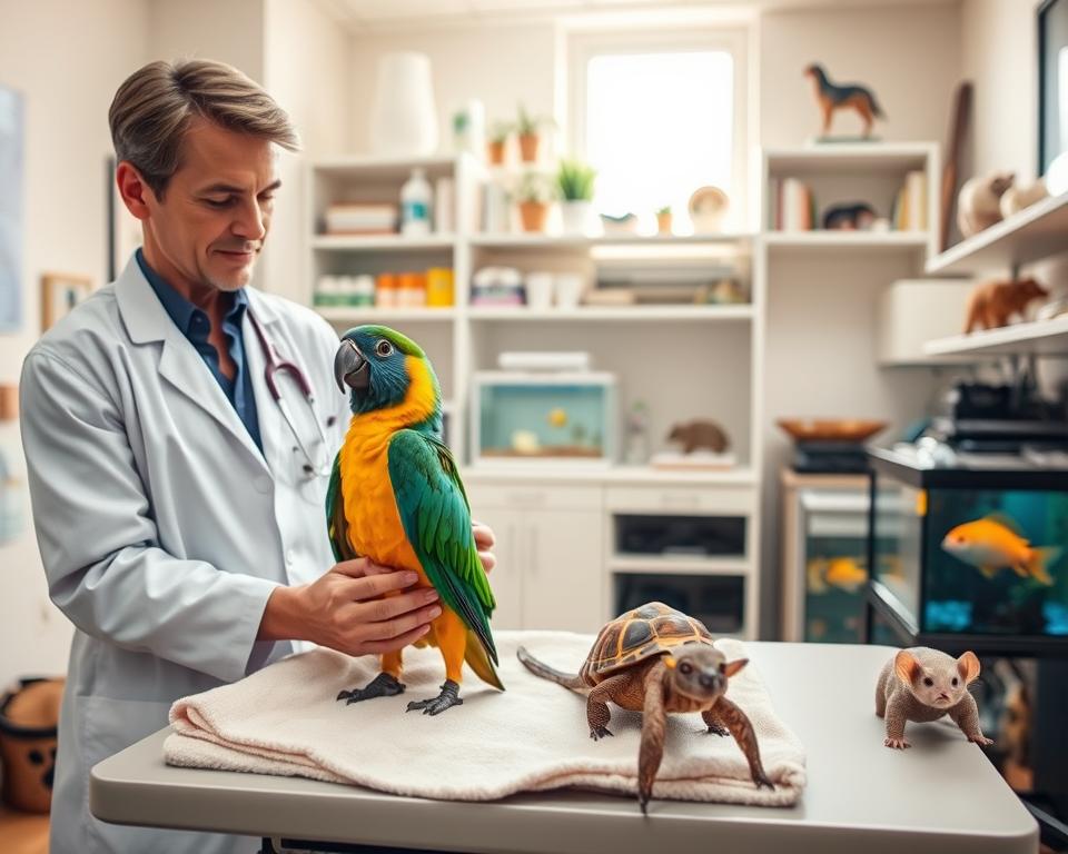 Exotic vet checkup