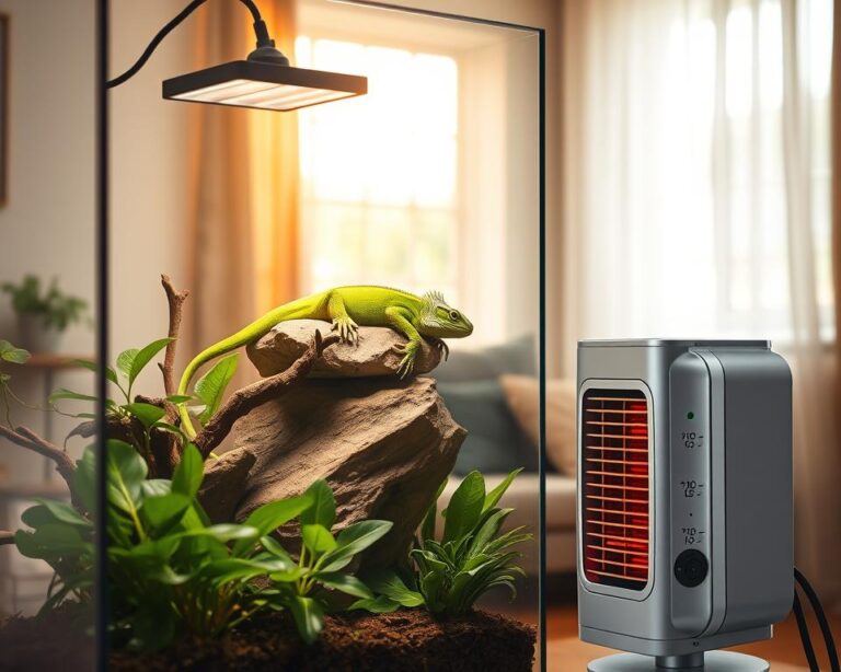 Reptile enclosure heating