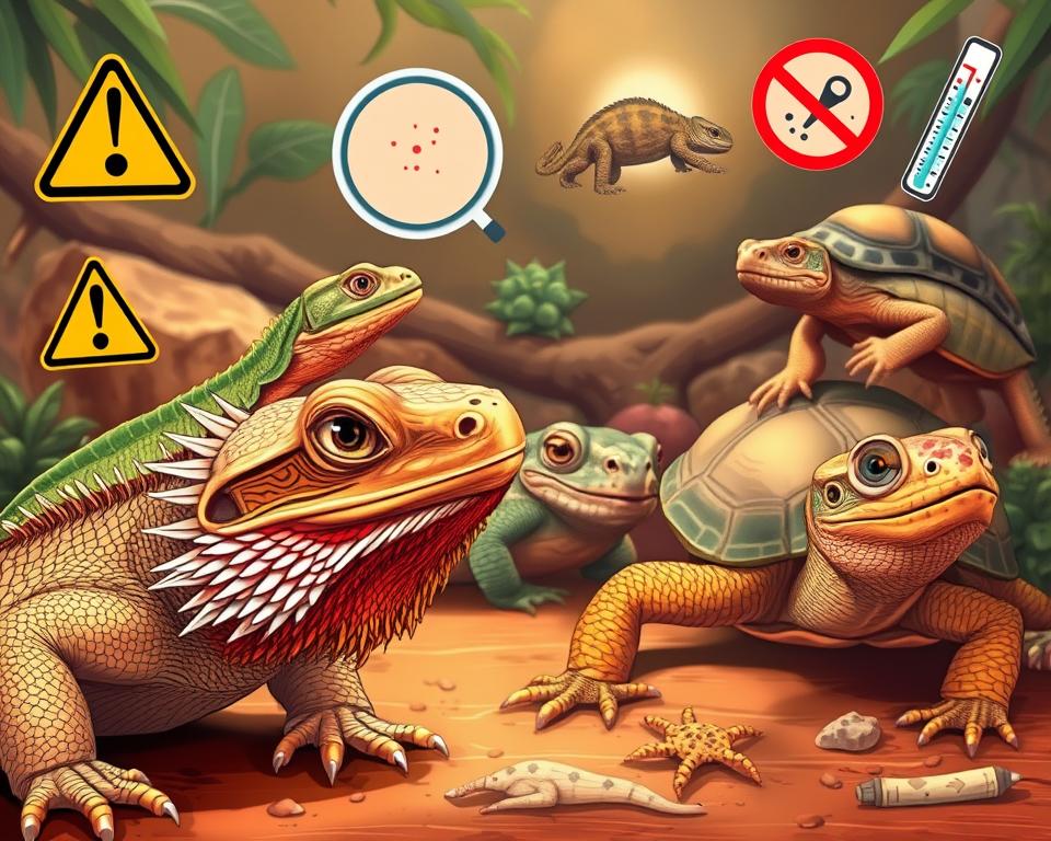 Signs of reptile illness